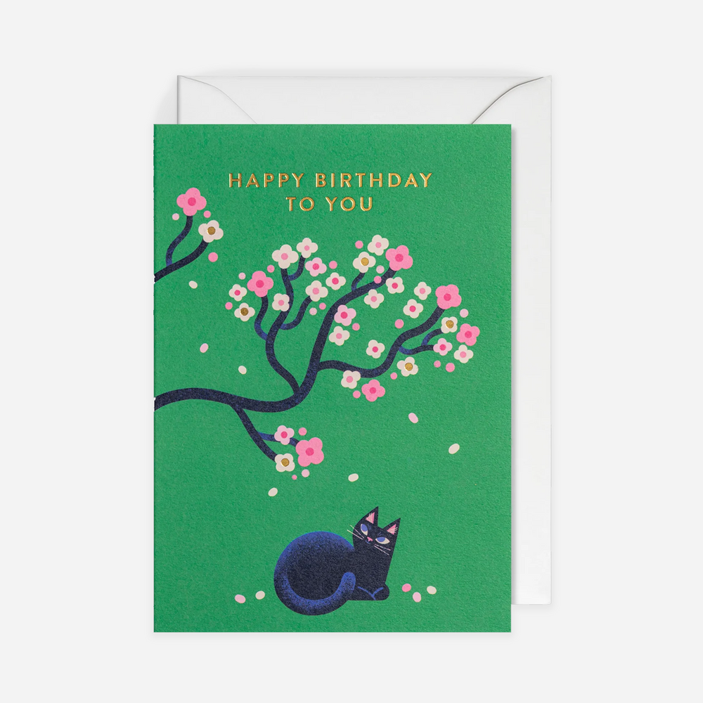 Atvirukas. Happy Birthday to You Blossom Tree