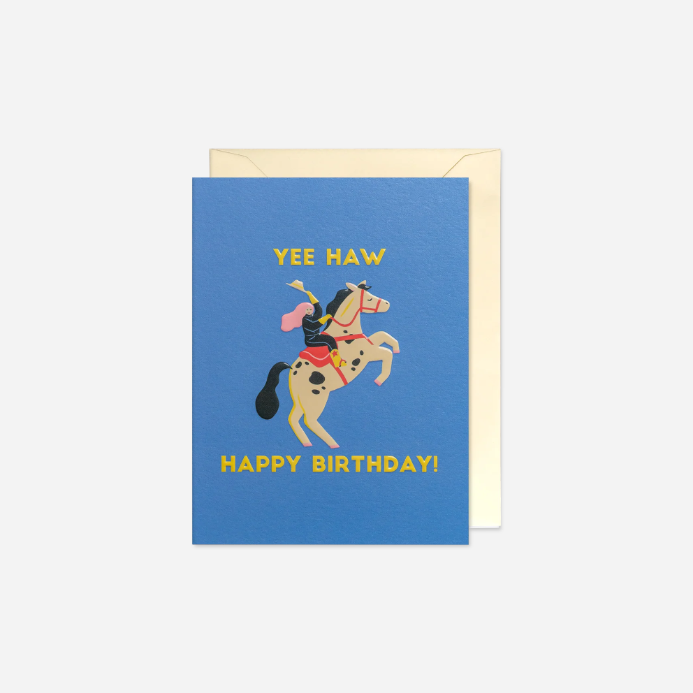 Atvirukas. Yee-Haw Happy Birthday