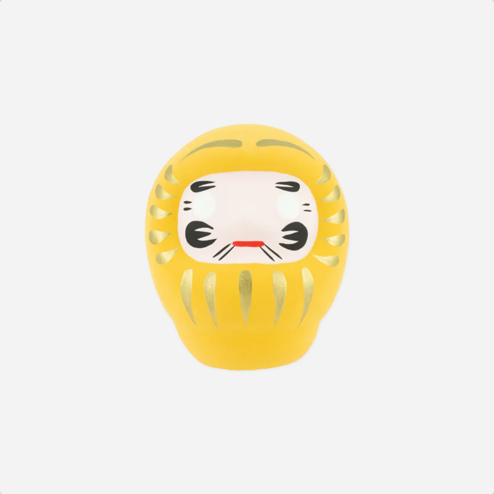 Daruma Doll. Medium [Yellow]