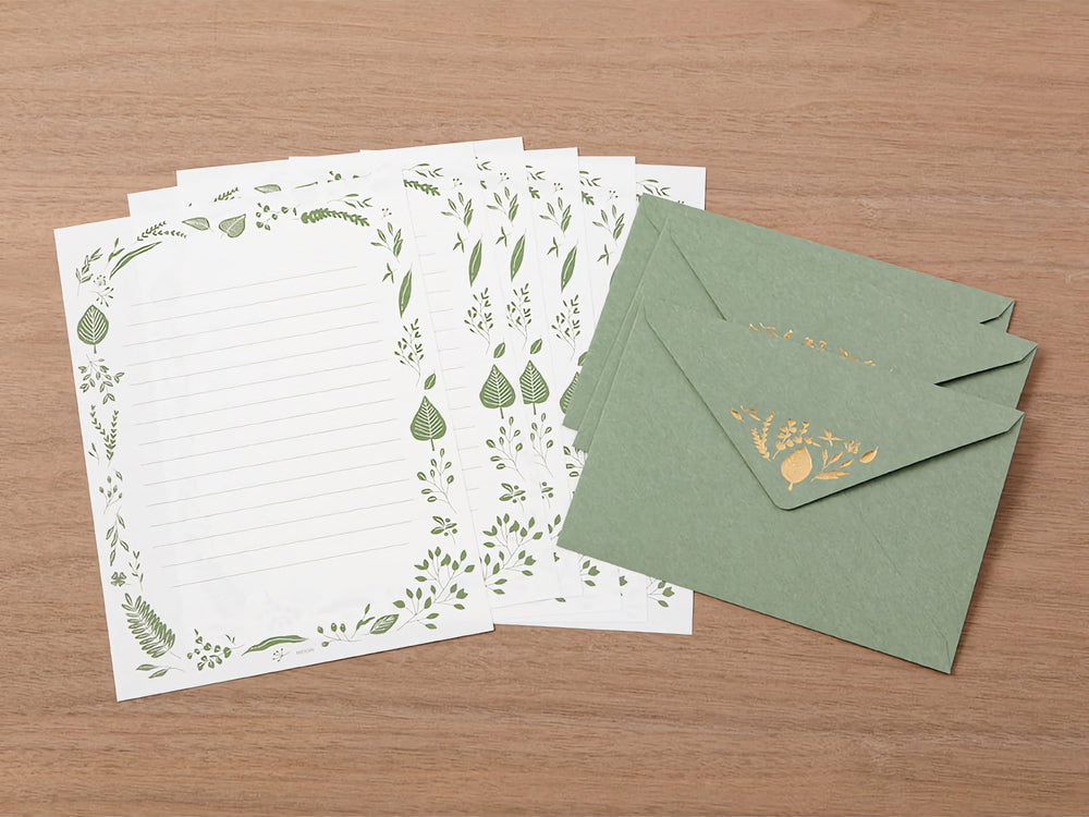 Japoniškas laiškų rinkinys. Foil-stamped Envelopes