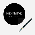Rašiklio papildymas. Fude Brush Pen [juodas]