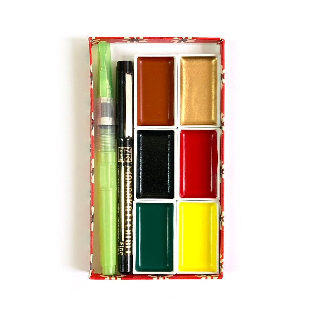 Japoniška akvarelė. Irodori Kobako