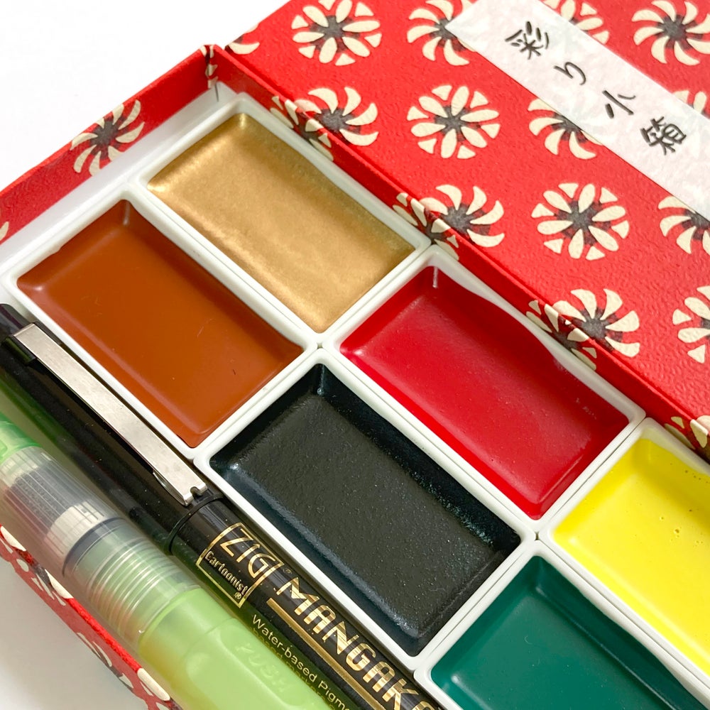 Japoniška akvarelė. Irodori Kobako