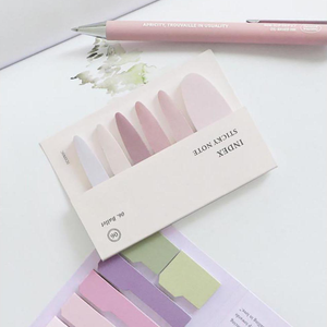 Rausvų pastelinių lipnių lapelių rinkinys