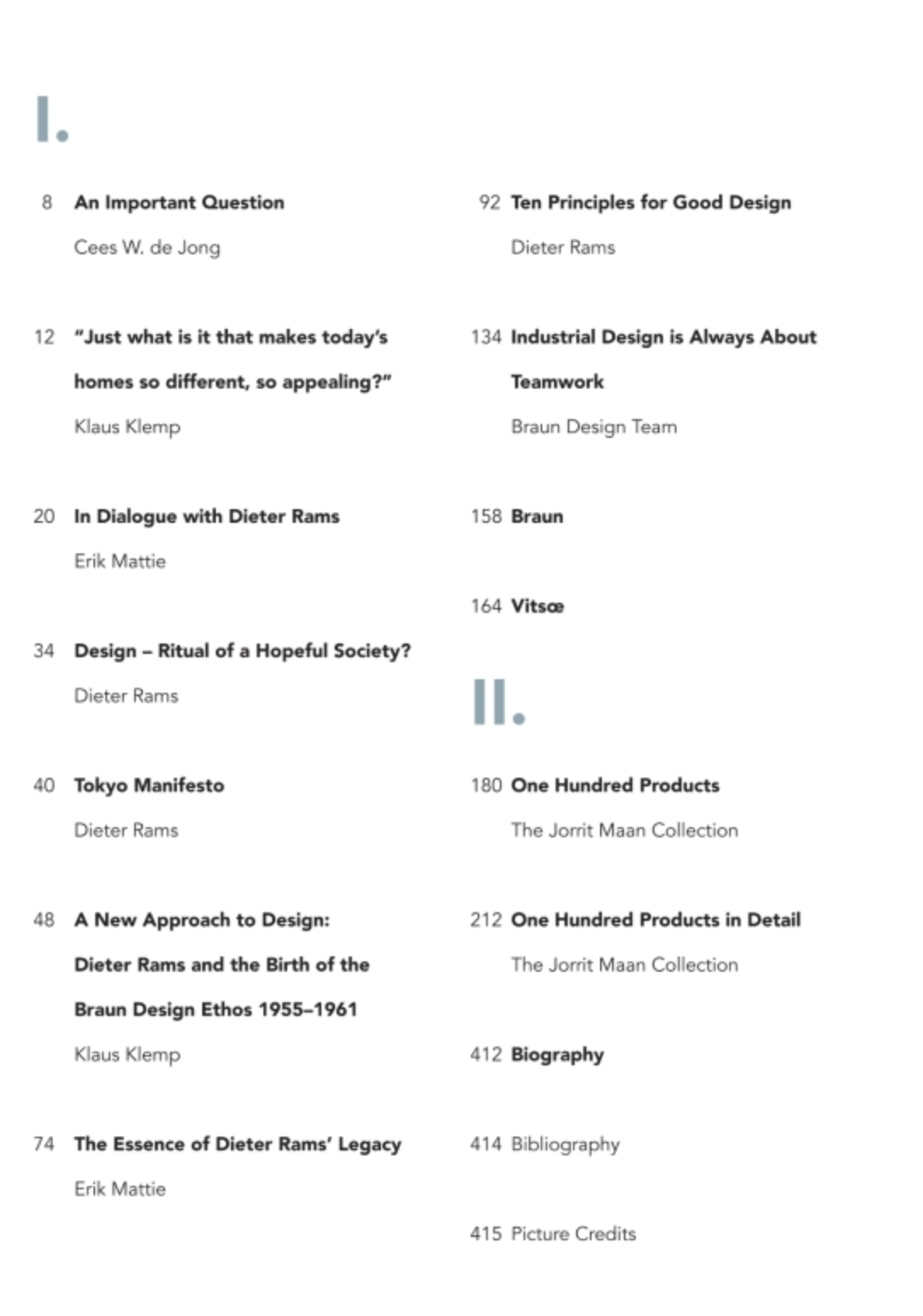 Knyga. Ten Principles for Good Design: Dieter Rams