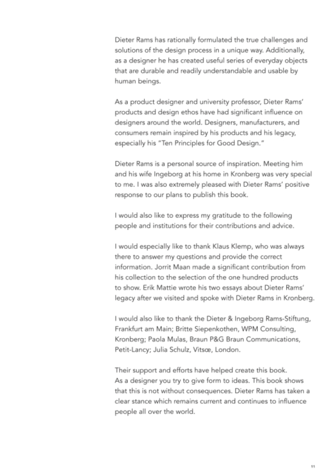 Knyga. Ten Principles for Good Design: Dieter Rams