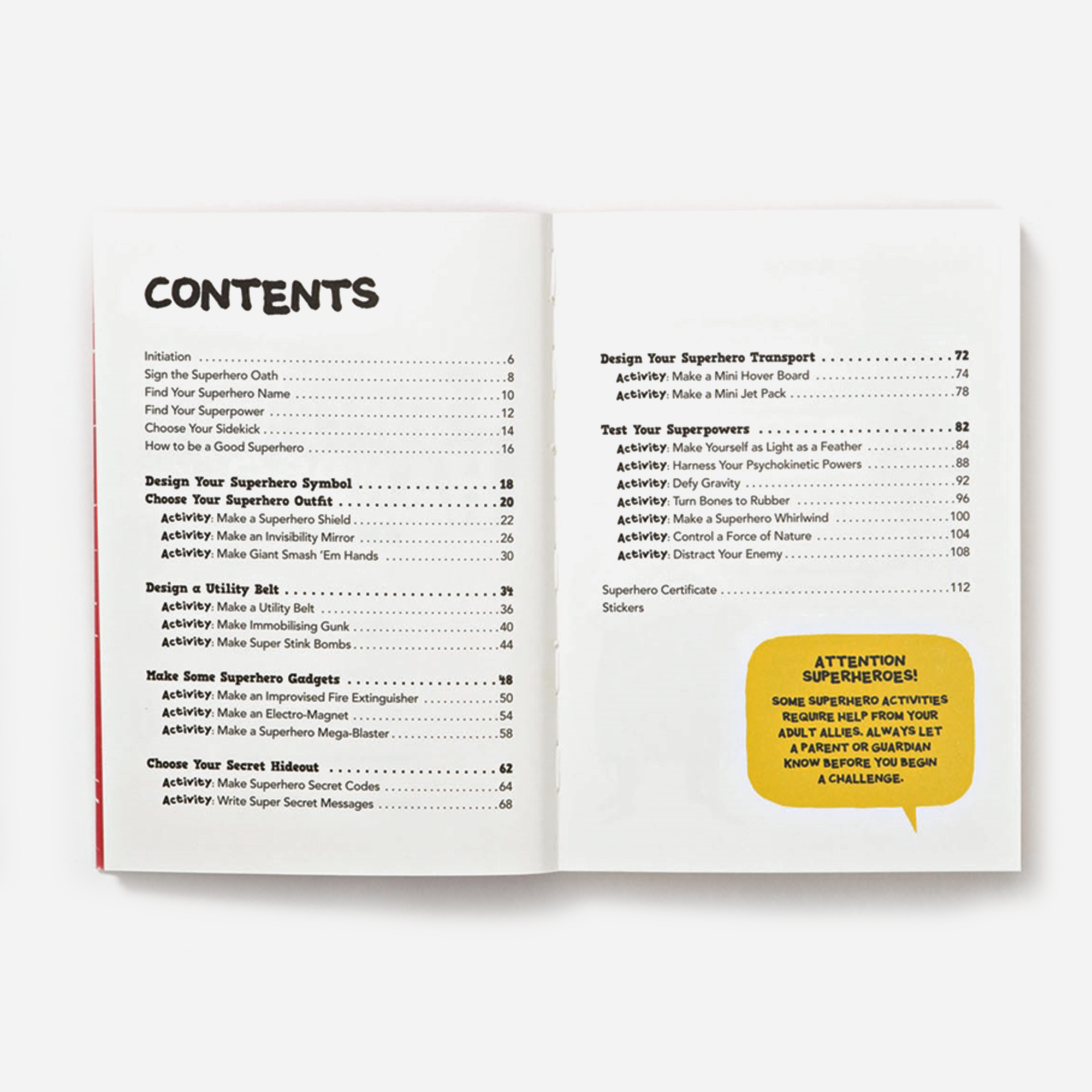 Knyga. The Superhero Handbook