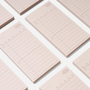 Planavimo blokas. Plain Daily Memo Pad