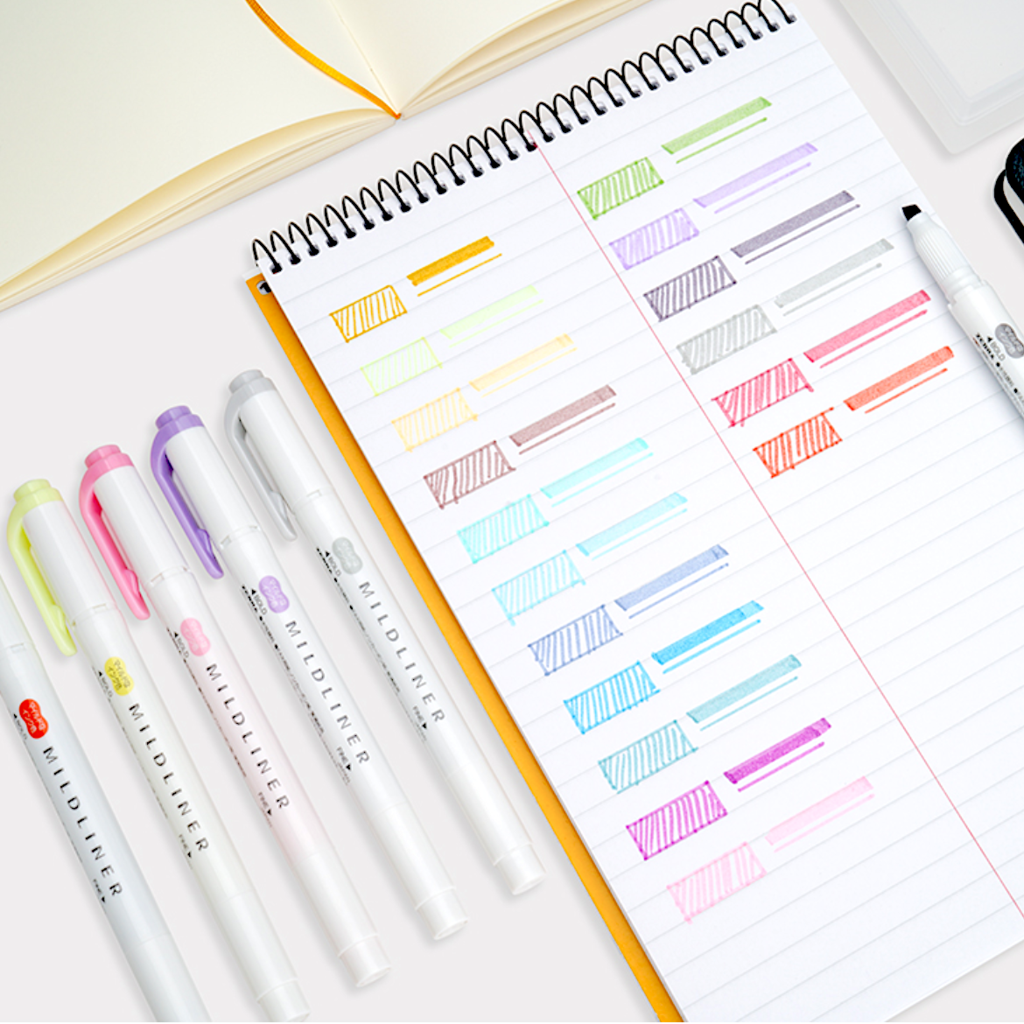 Flomasteriai. MILDLINER Dvipusių rašiklių rinkinys