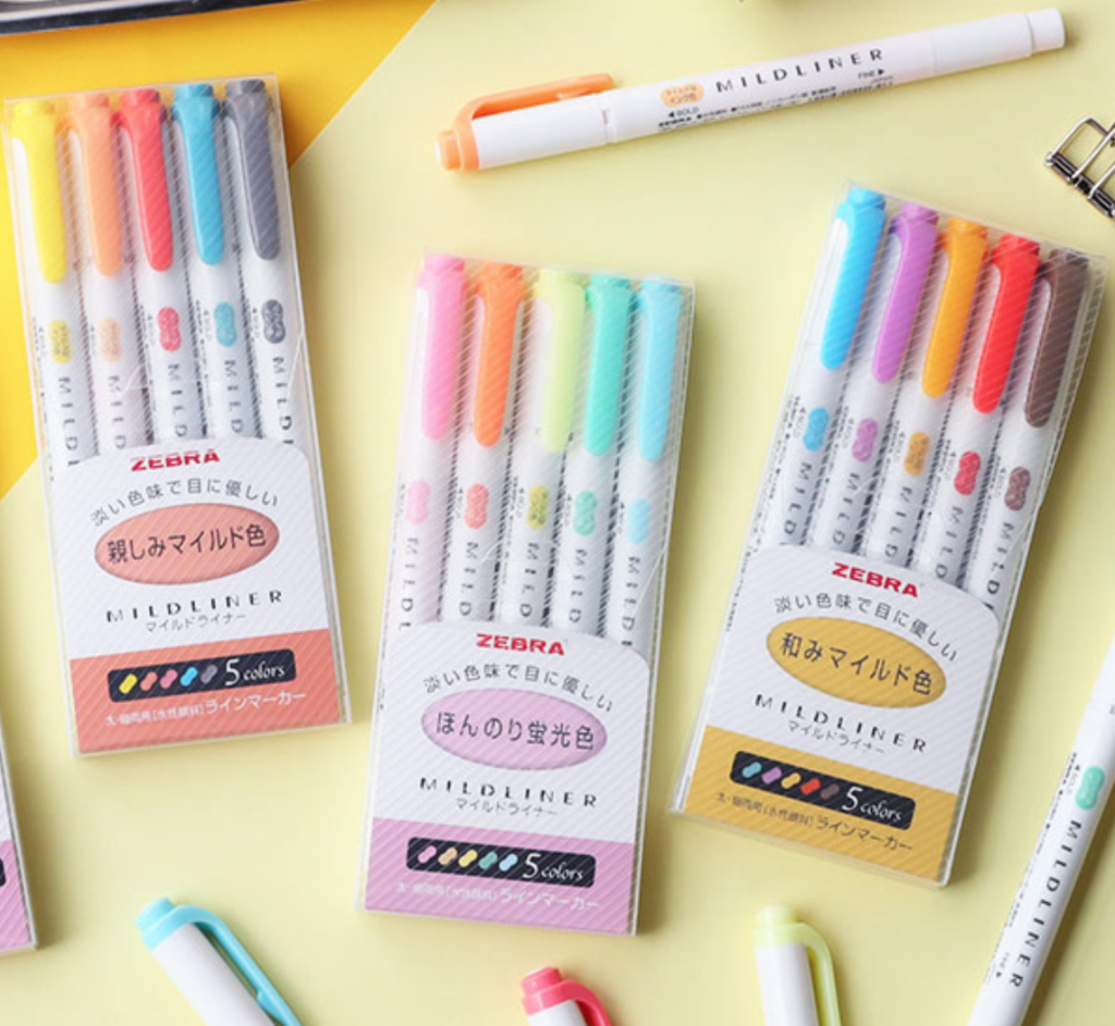 Flomasteriai. MILDLINER Dvipusių rašiklių rinkinys