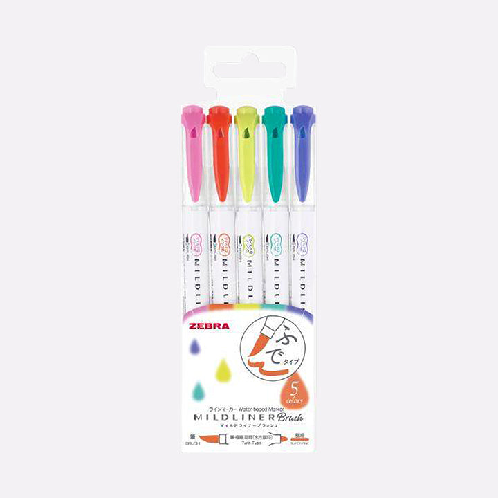 Flomasteriai. MILDLINER teptukinių rašiklių rinkinys