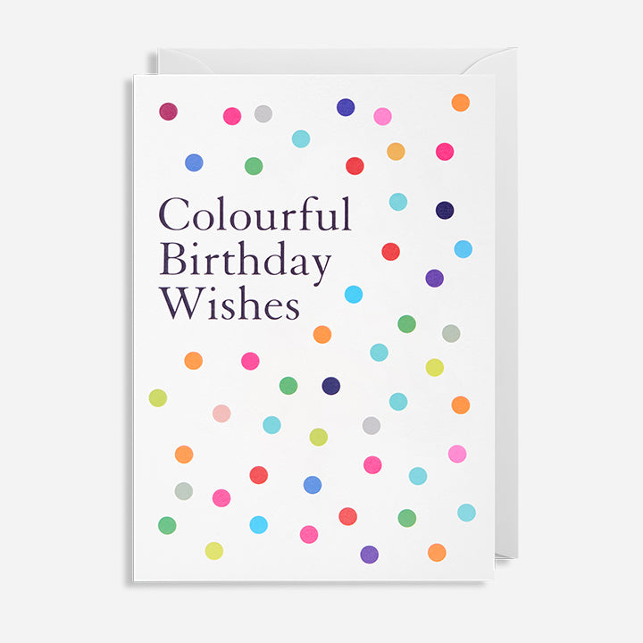Atvirukas. Colourful Birthday Wishes
