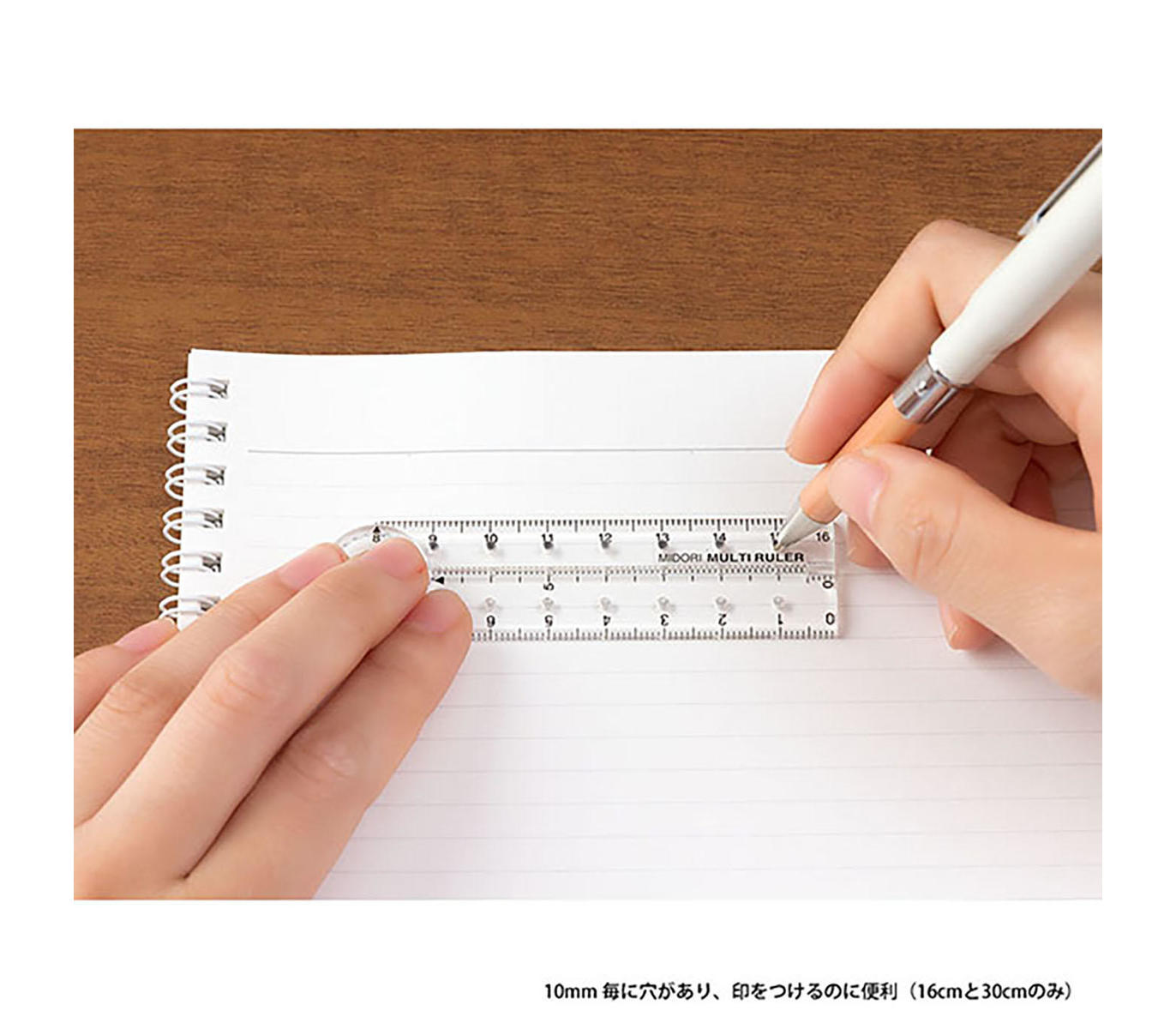 Liniuotė. Policarbonate Multiple Ruler - 16cm.