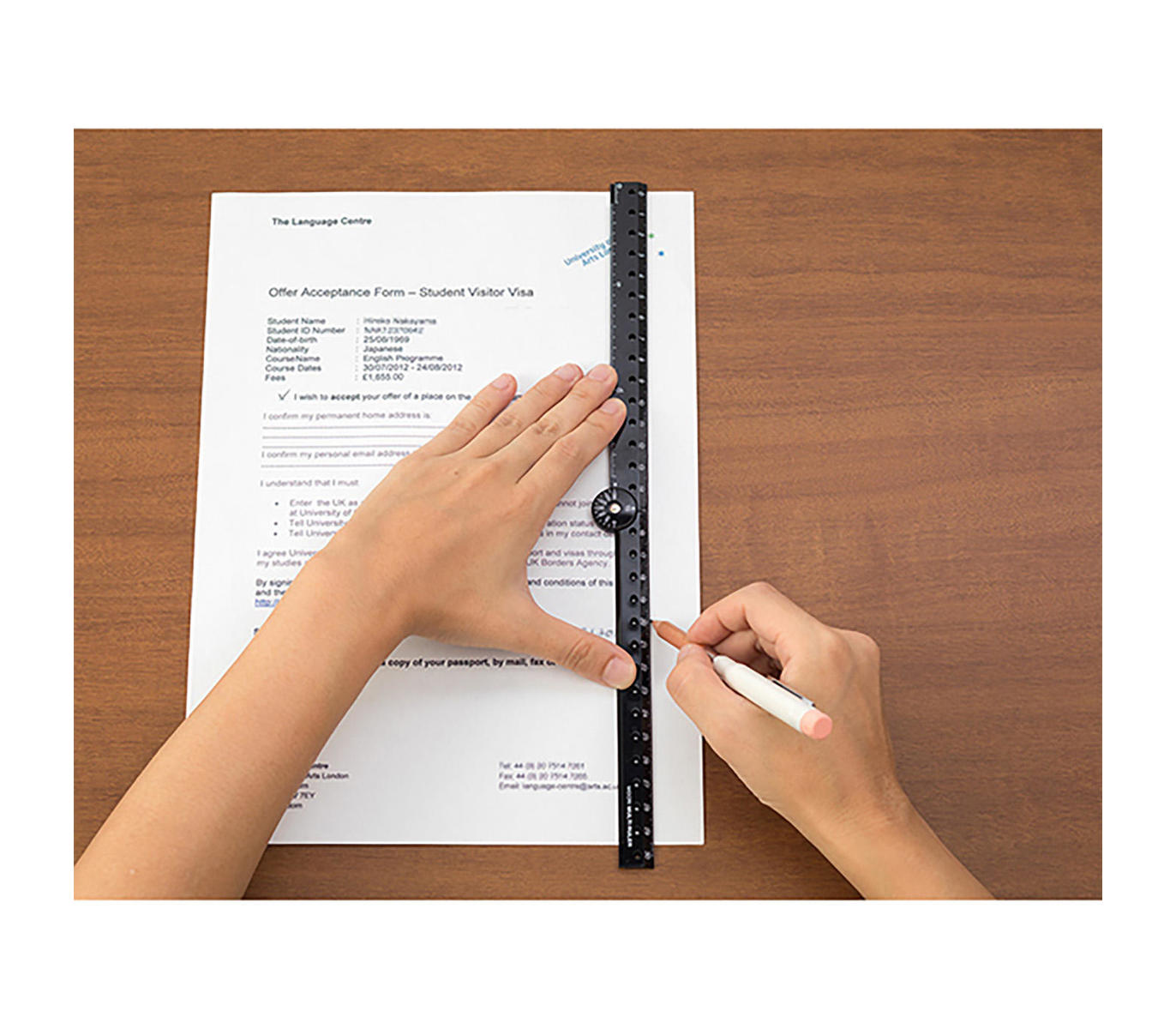 Liniuotė. Policarbonate Multiple Ruler - 30cm