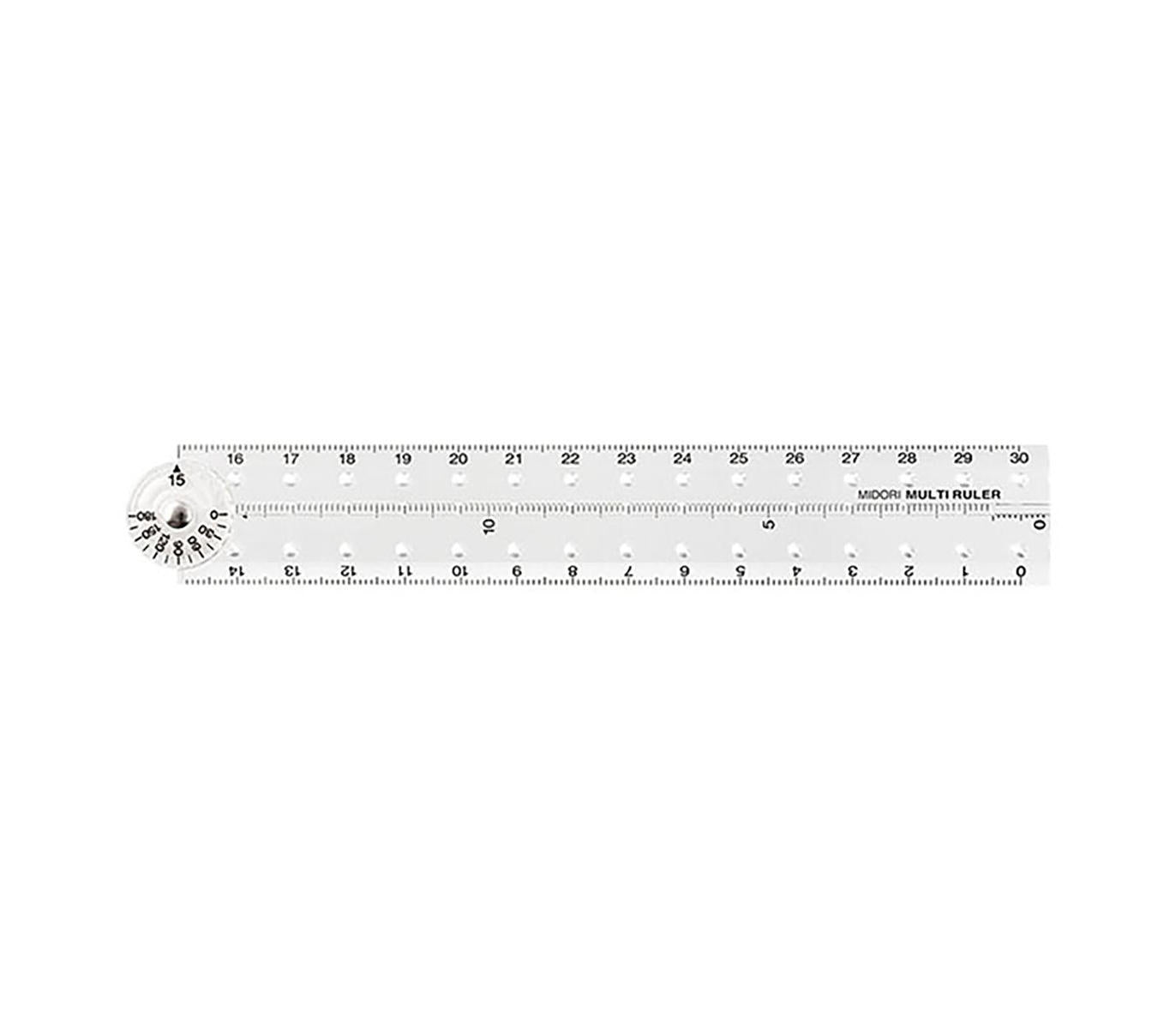 Liniuotė. Policarbonate Multiple Ruler - 30cm