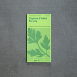 Prieskoninė žolelė. Parsley "Gigante d'Italia"