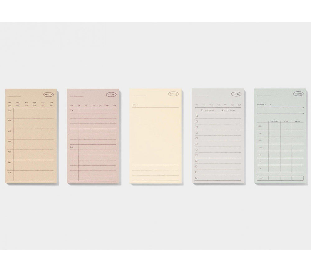 Planavimo blokas. Plain Moment Routine Memo Pad