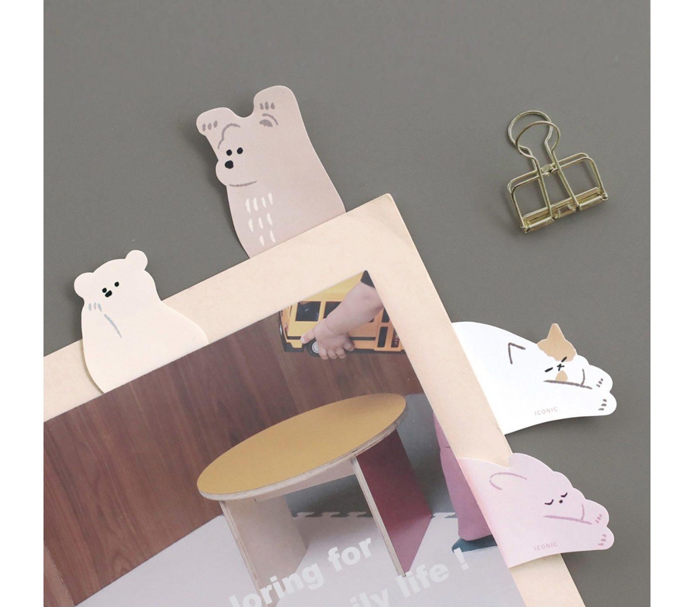 Lipnūs lapeliai. Sticky Note Animal [Cat]
